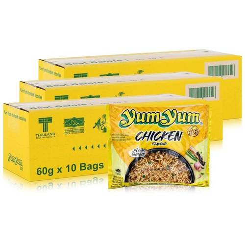 instant nudeln mit / chicken , 30 x 60g – schnelle, würzige für unterwegs