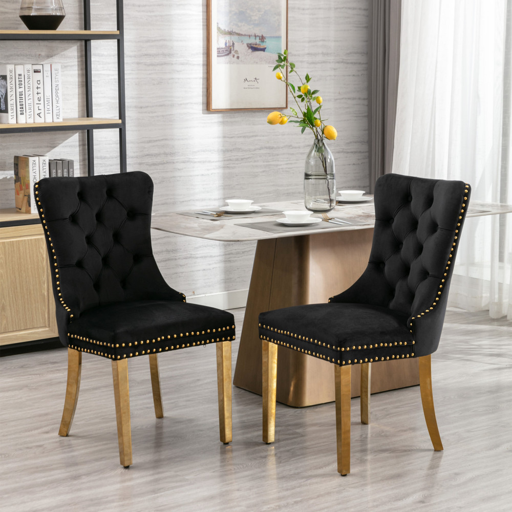 TEMU 2pcs Set of Chairs, Including Modern Reception Chairs, Stylish Cushioned Chairs, Living Room Single Chairs, Nordic Bar Chairs, Italian Office