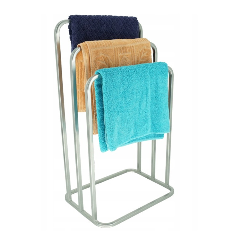 Modern Towel Rack 3-arm Rounded Metal 023/w-16-3w-88s