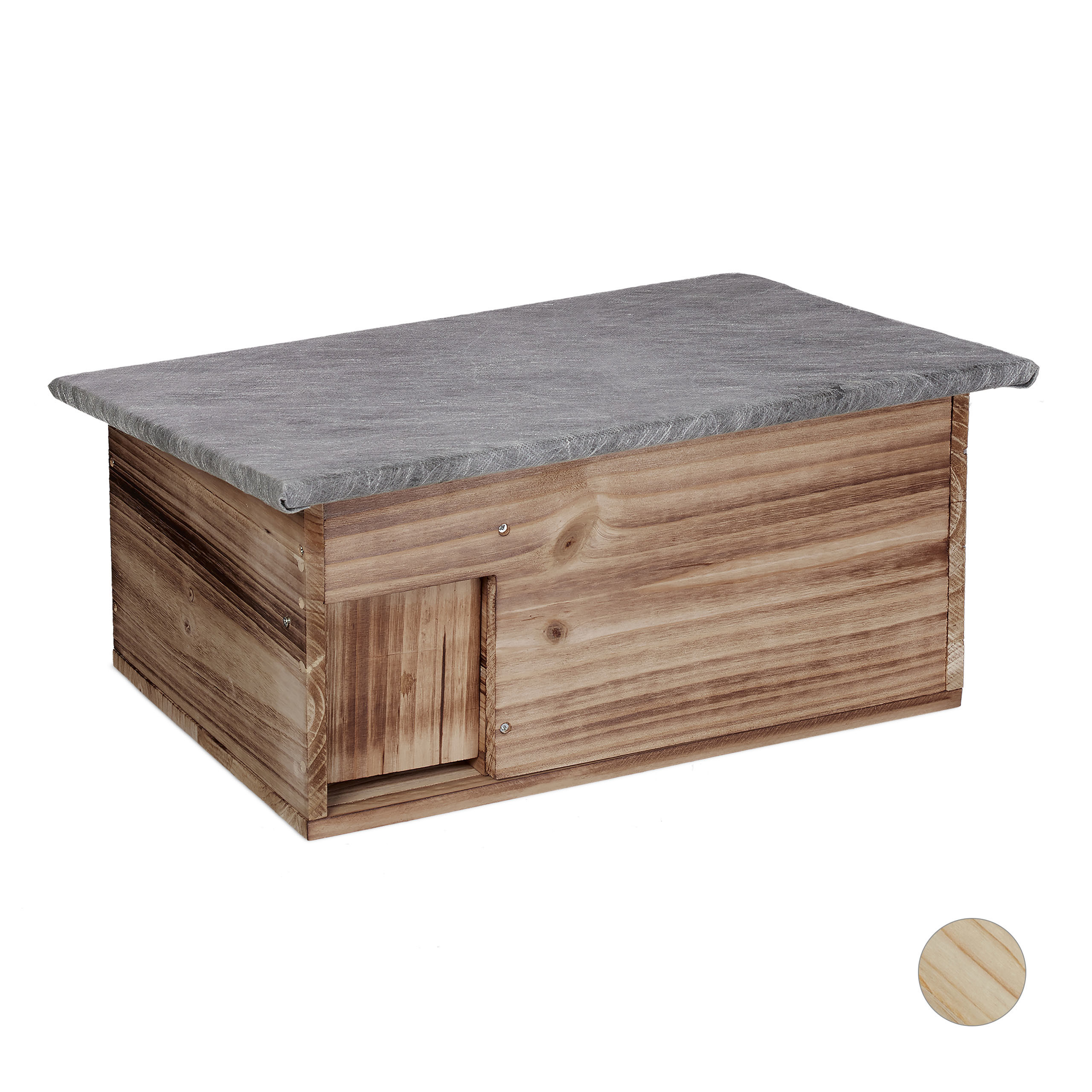 TEMU Casetta per ricci fiammata, kit da , 21 x 46 x , legno di con impermeabile in tessuto non tessuto, base, porta anti-ratti e a , per giardino e