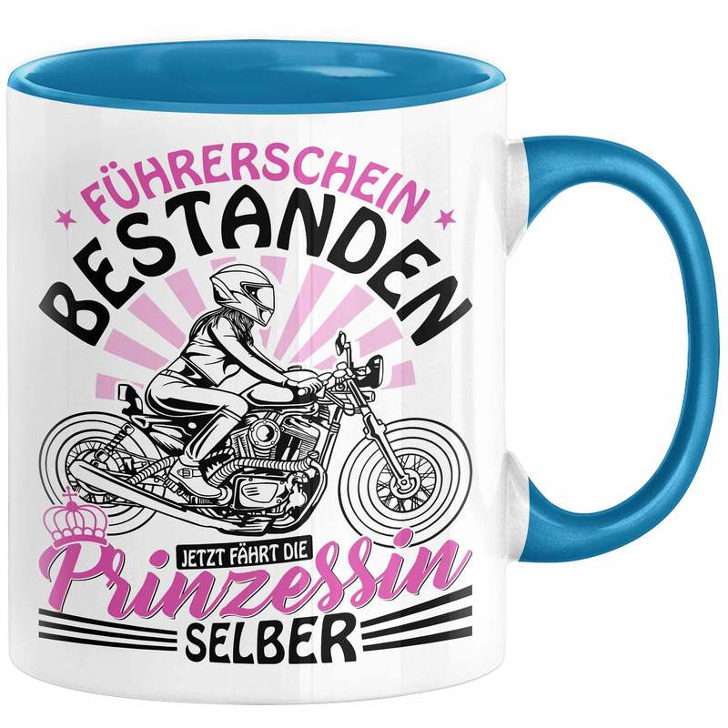 Image of Motorcycle License Women's Mug Gift License Test Gift Idea Girl Coffee Cup