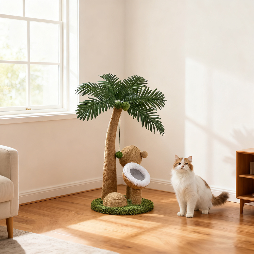 Medium Cat Scratcher Tree with Hanging Ball