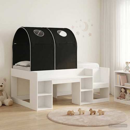 cama con 4 pcs y negro madera de ingeniería, conjunto de muebles de dormitorio elegante, cama rectangular, diseño moderno, de almacenamiento
