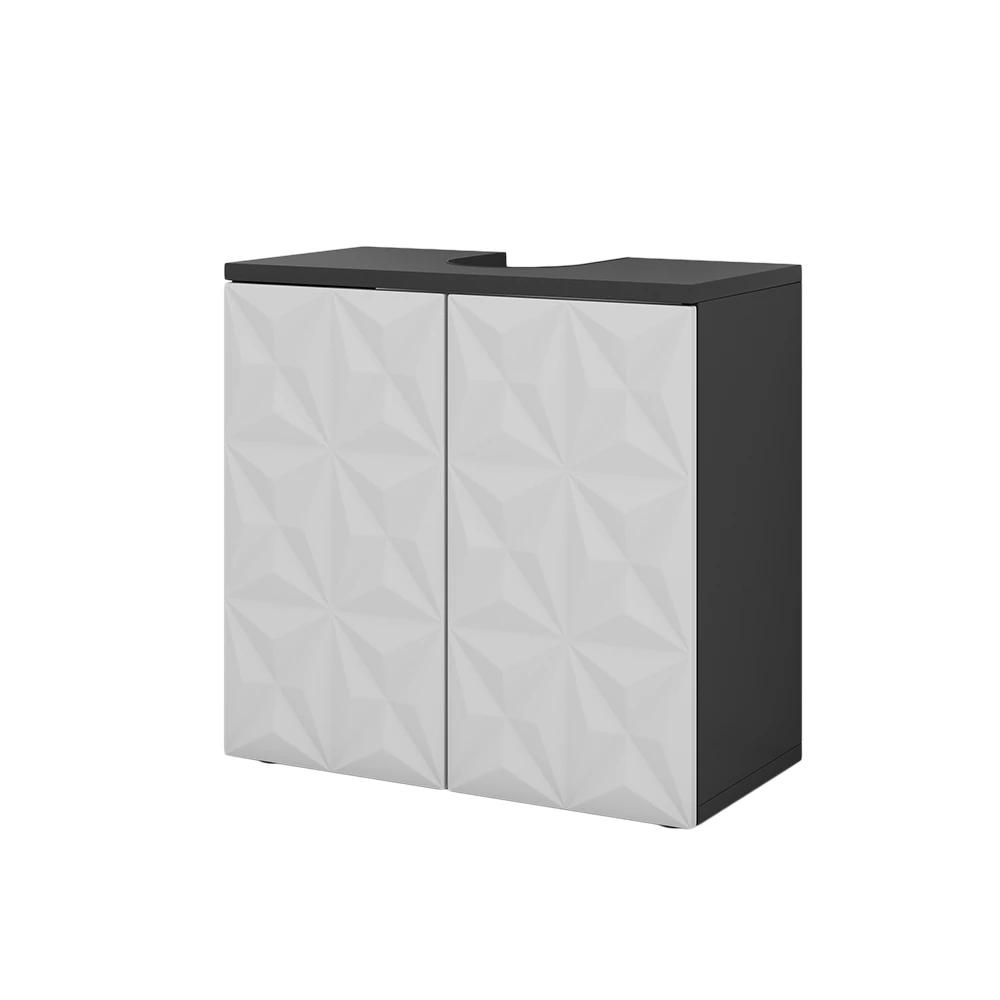 60 X 57 Cm Washbasin Cabinet With 2 Doors, Bathroom Furniture For Washbasin, 16 Mm Bathroom Vanity Unit, Spanplatte
