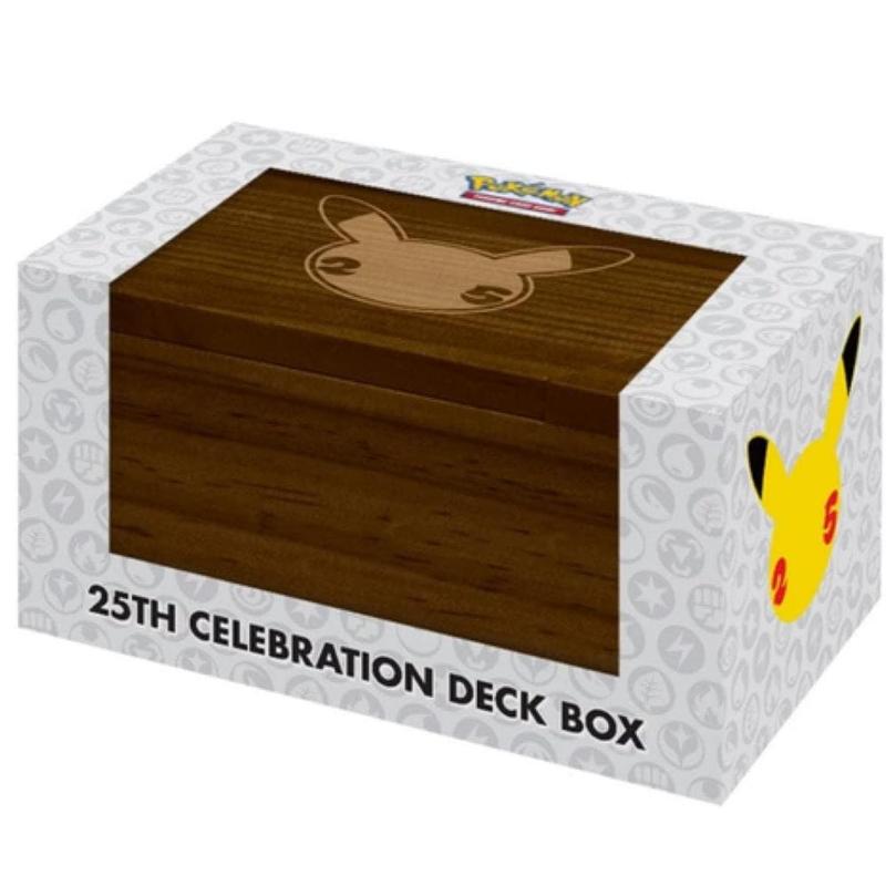 Pokémon 25th Celebration Deck Box / Anniversary Deck Box - Wooden