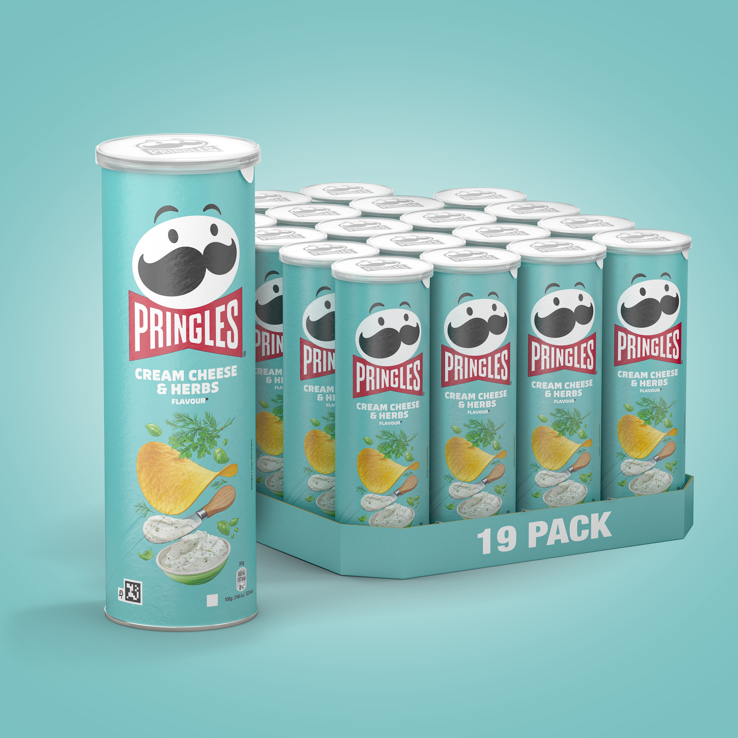 Pringles Cream Cheese & Herbs - 19x 165g