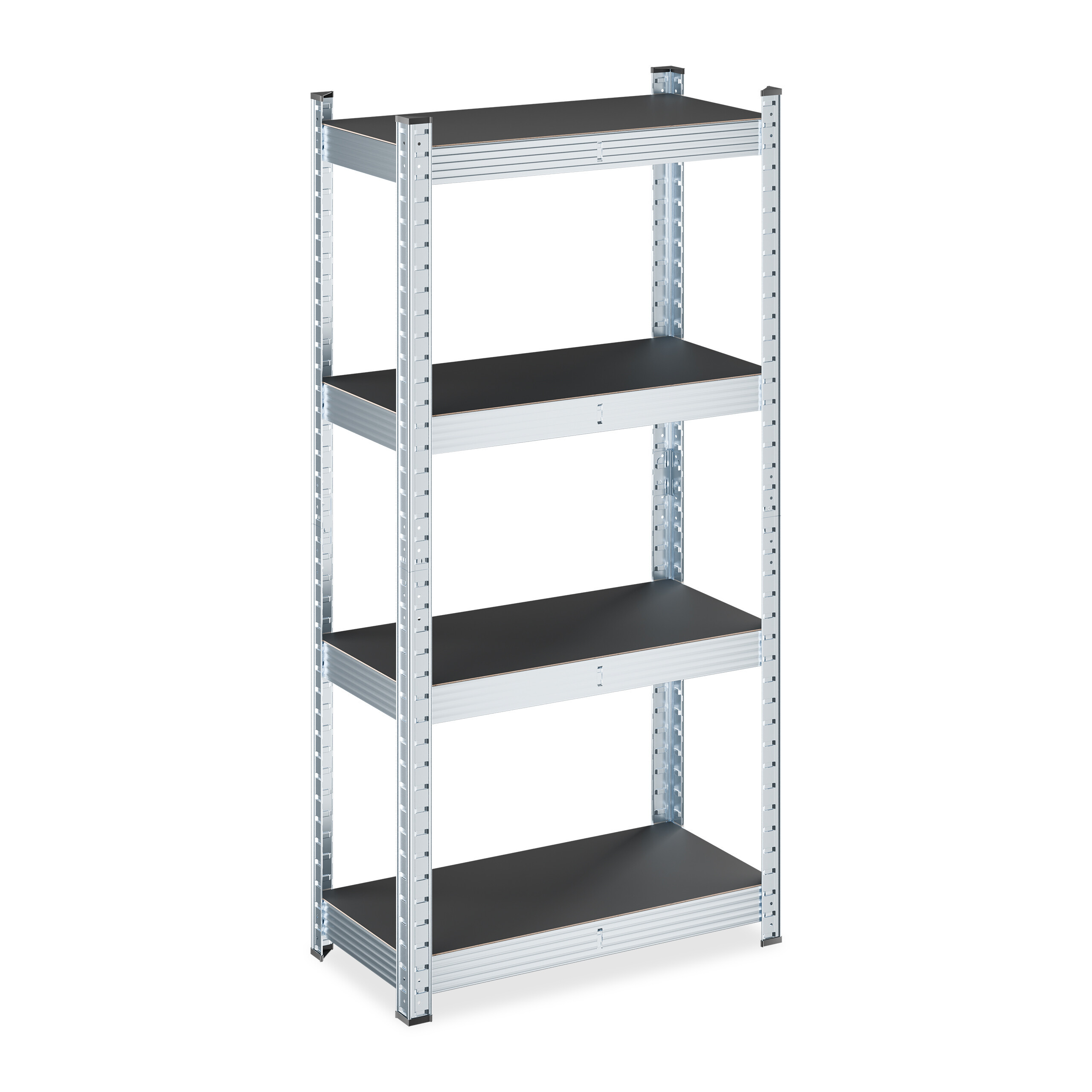Heavy-duty Shelving Unit In Black/silvery - (w)60 X (h)120 X (d)30 Cm