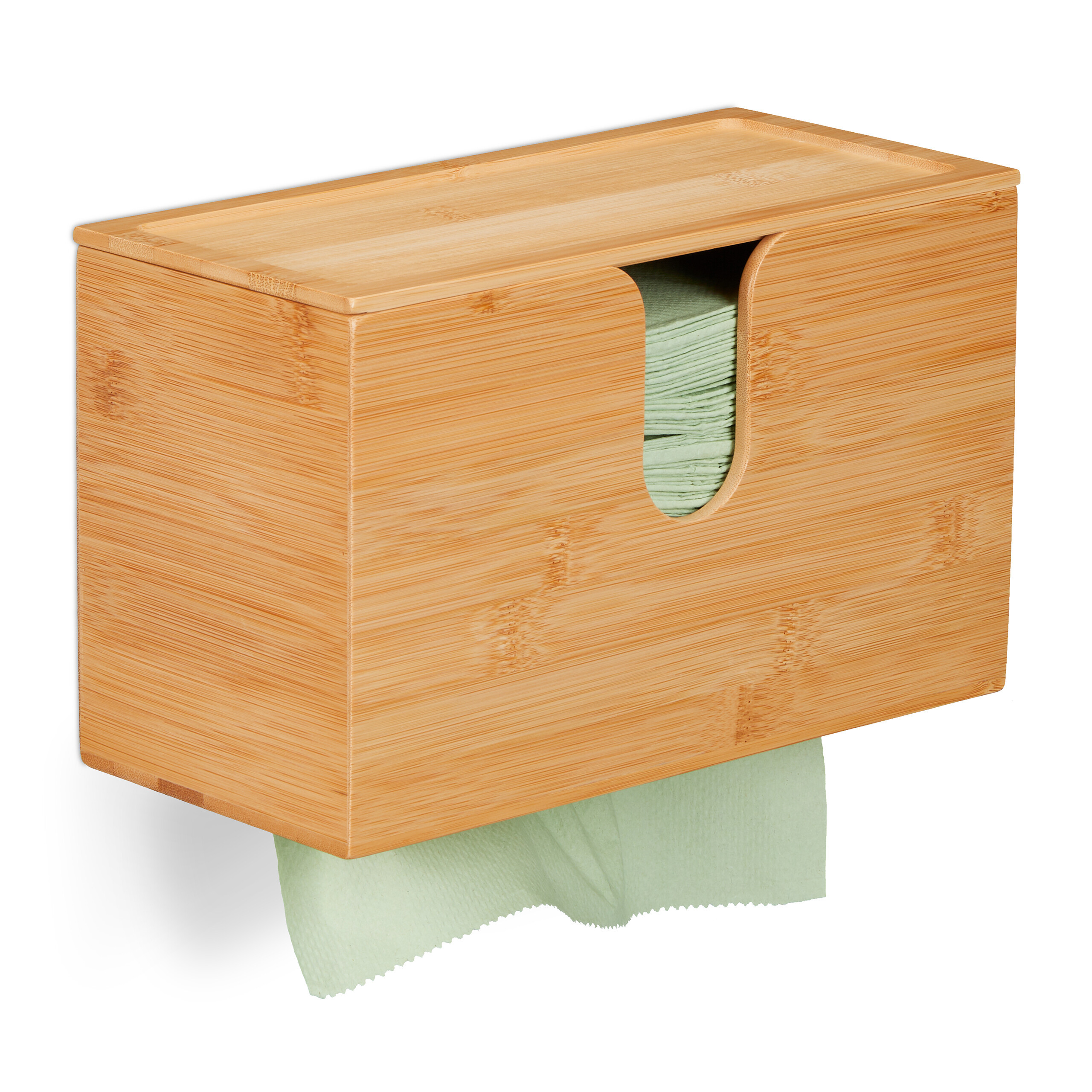 Paper Towel Dispenser In Natural - (w)27 X (h)17 X (d)13 Cm