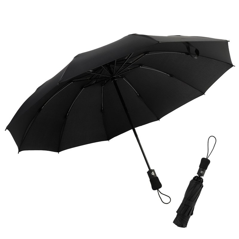 TEMU Inverted Windproof Umbrella, Automatic Opening And Closing, 3 Folds, 10 Reinforced Ribs, 210t , Diameter 105cm, Quick Drying, Ideal For Car Use