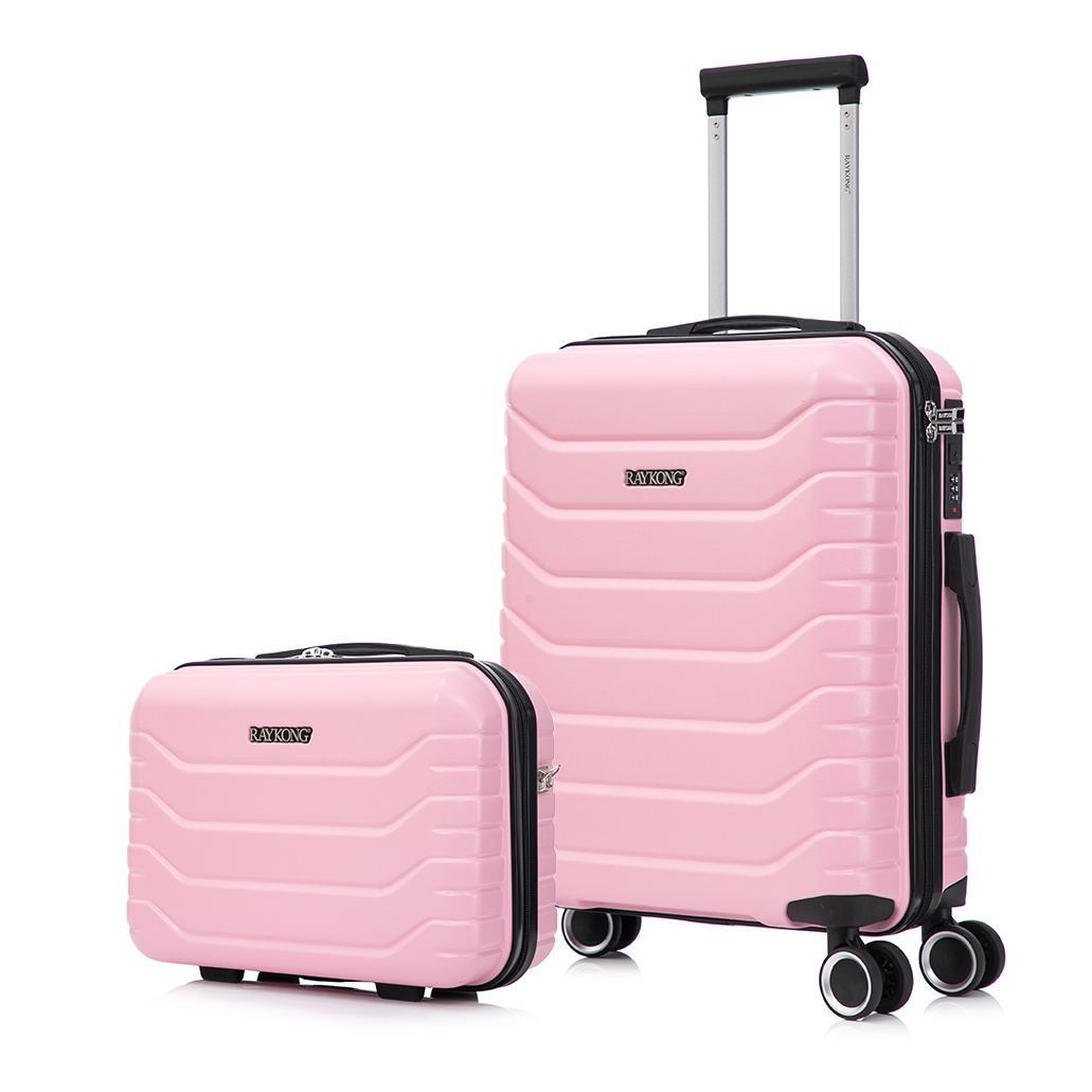 TEMU Maleta de cabina 55x40x20cm Policarbonato (40L) con Neceser | semirígida trolley pequeño equipaje de 4 ruedas giratorios a cierre numérico -