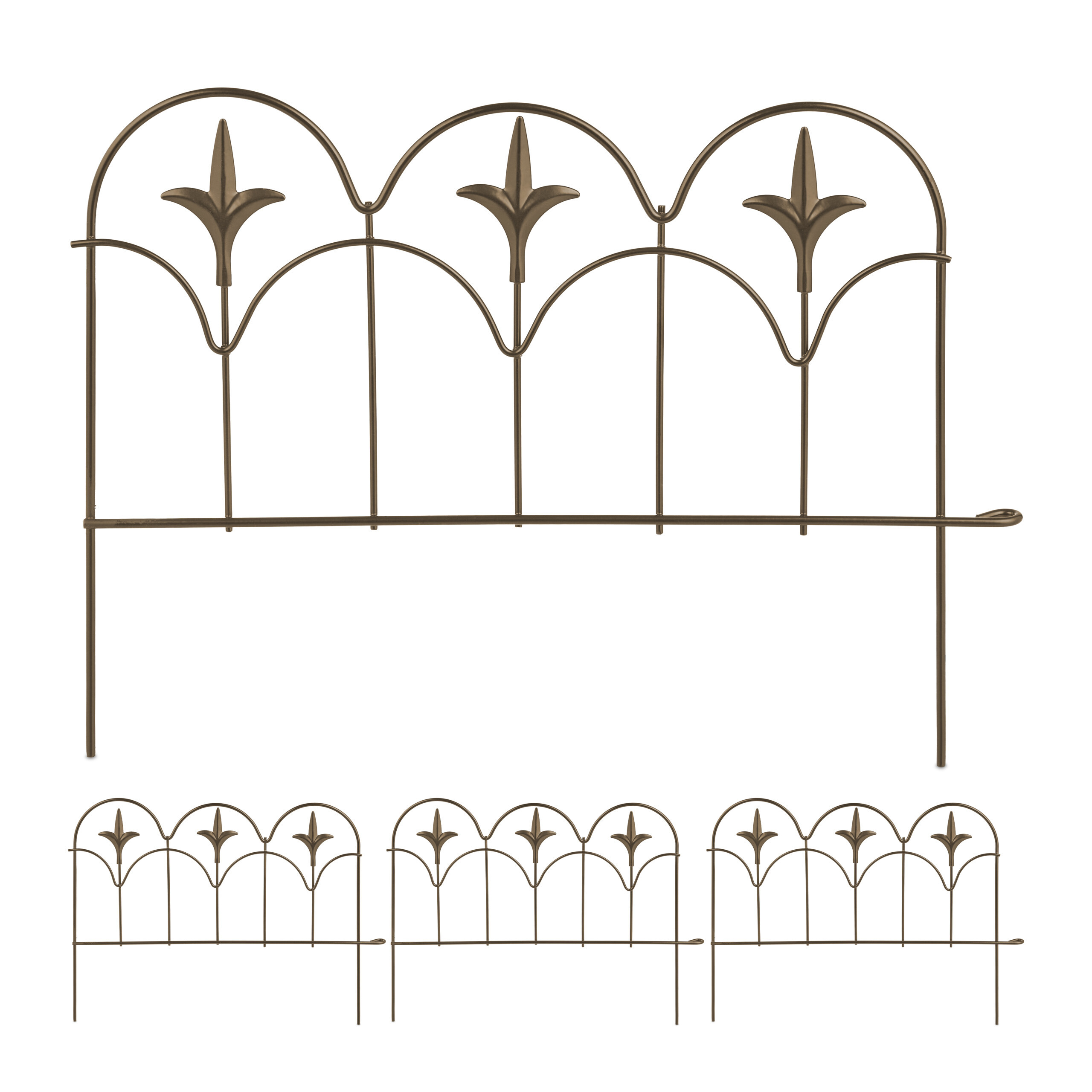 4 Bronze Beet Frames - (w)38.5 X (h)28 Cm