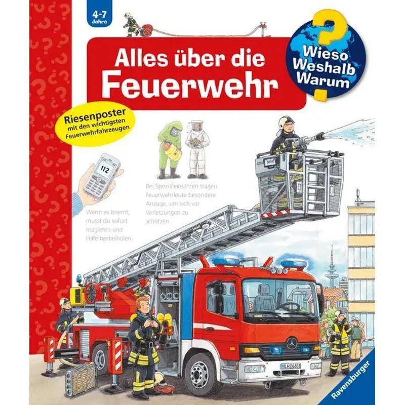 Image of Why What Why, Volume 2: All About The Fire Department - Paperback - Andrea Erne - Core Series - 16 Pages - German - 2013 - Ravensburger Publishing House - Ean 9783473327744