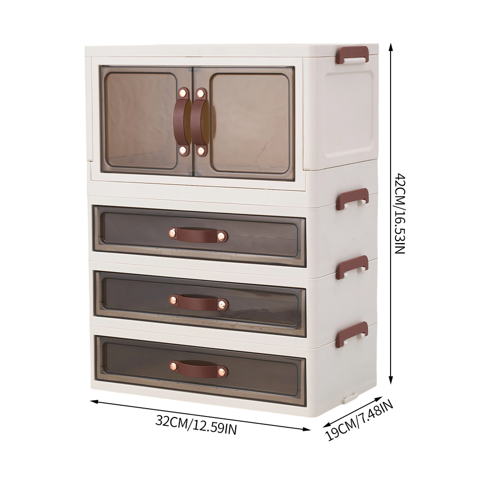 Multi-Drawer Clear Storage Organizer for Home & Office
