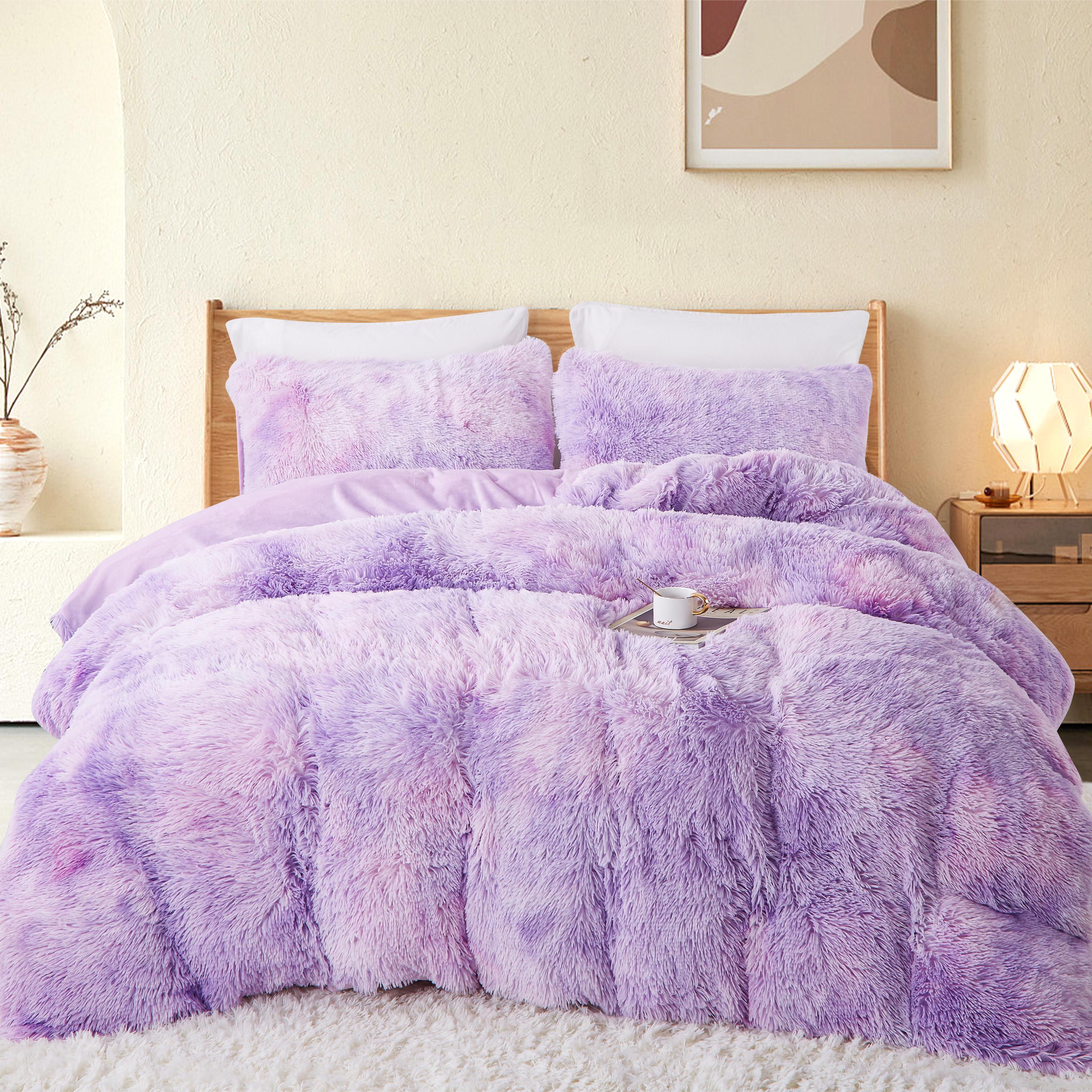 

Plush Bedding Long Hair Fur Fluffy Winter Bedding Flannel Velvet Beaver Warm Duvet Cover Bed Cover With Zipper And 1 Pillowcase 80x80cm