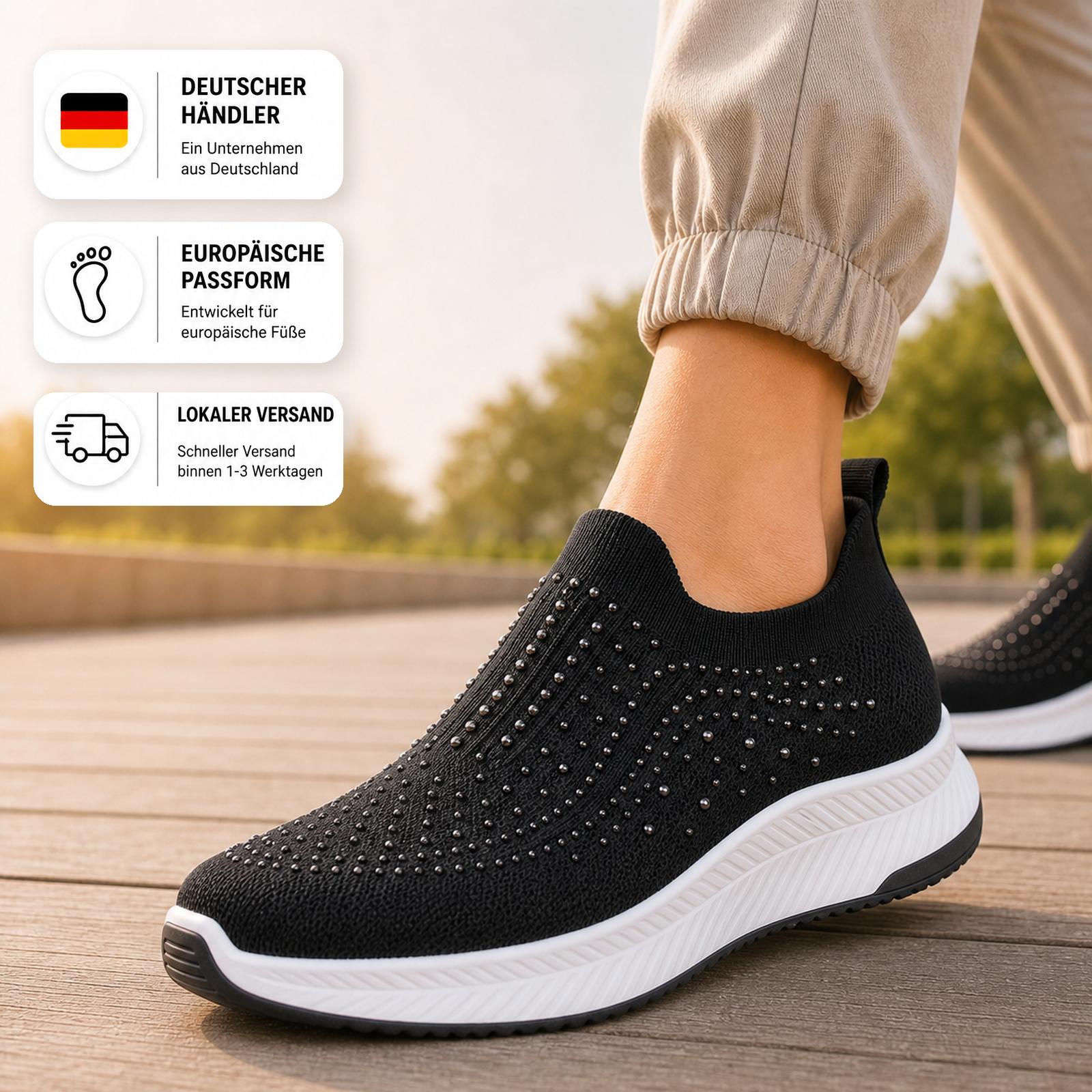 Women's Black Sneakers – Breathable, Lightweight, Comfortable