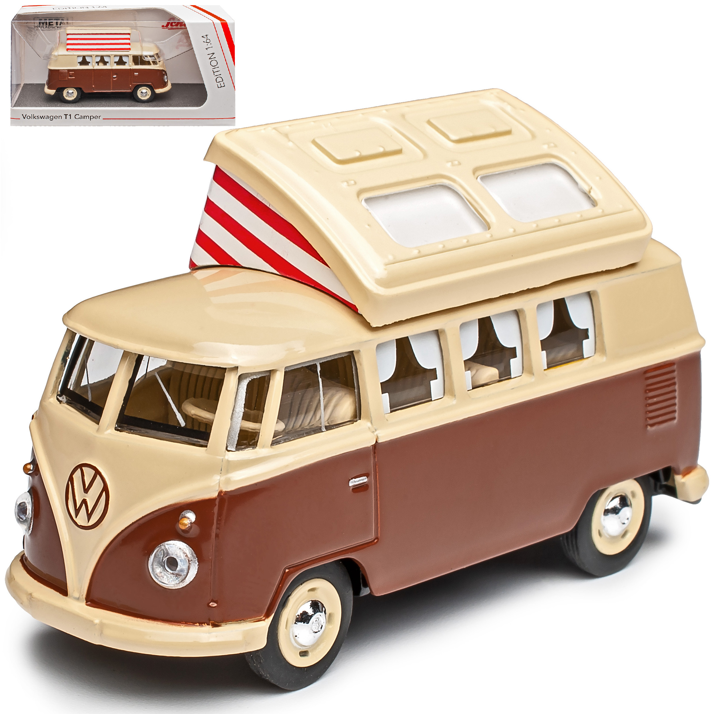 Vw T1 Bully Bus 1950-1967 Camping 1/64 Schuco Model Car