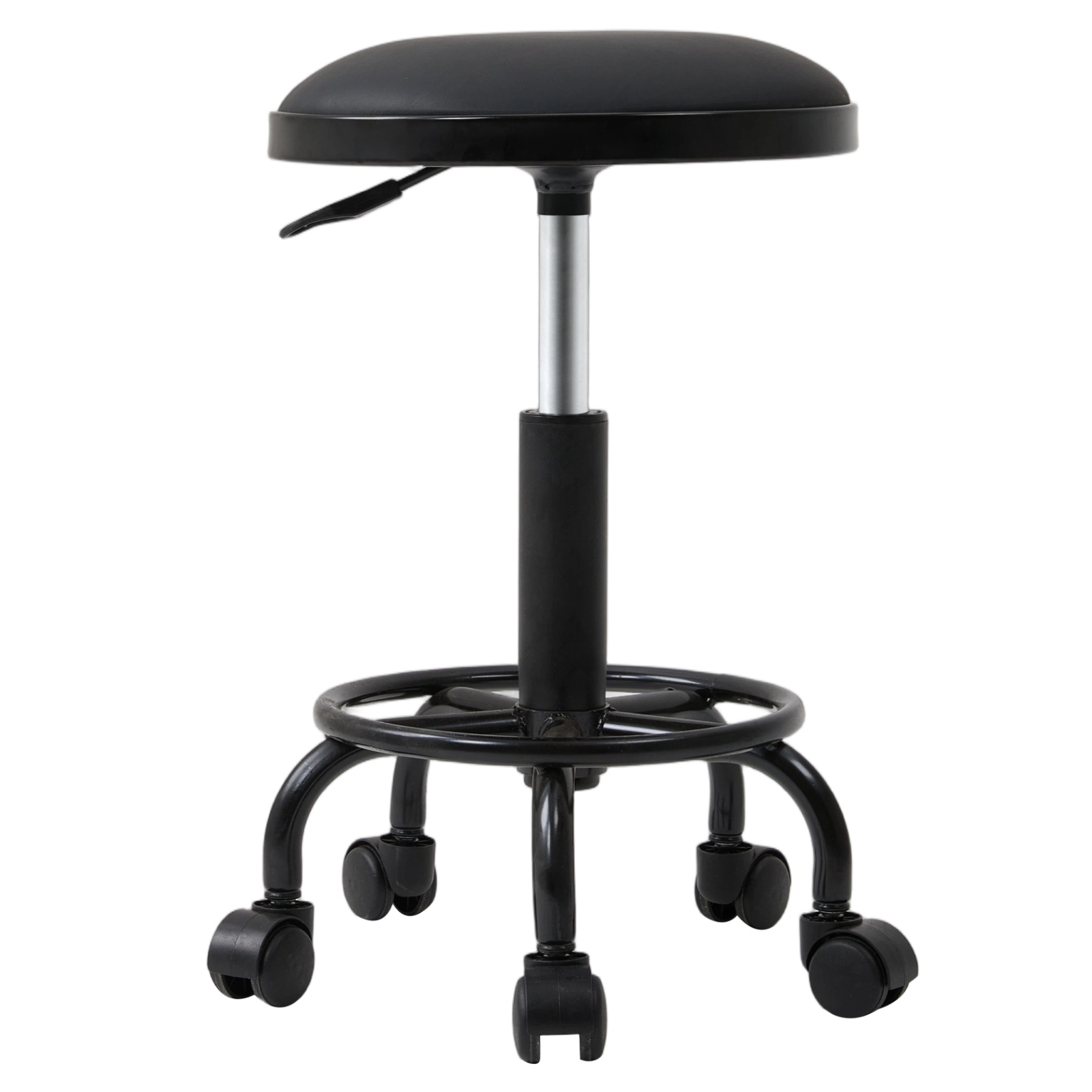 Height Adjustable Swivel Makeup Stool on Wheels