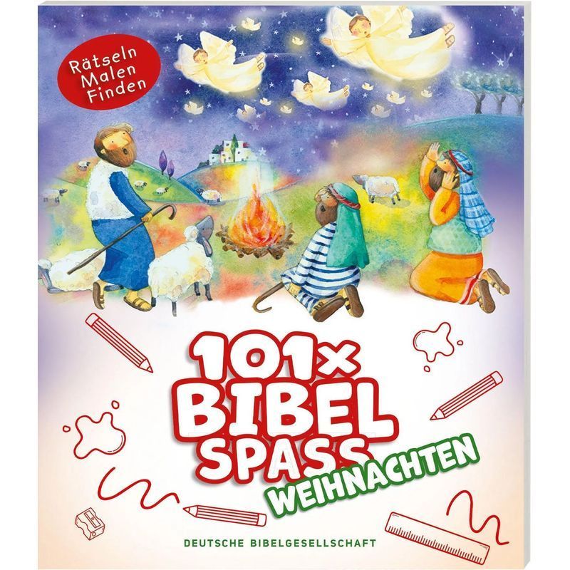 101 Bible Fun Christmas - Paperback - Puzzles, Coloring, And Finding - Bethan James - 48 Pages - German - 2025 - German Bible Society - Ean 9783438047373