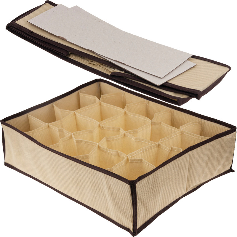 Underwear And Socks Drawer Organizer Insert With 20 Compartments