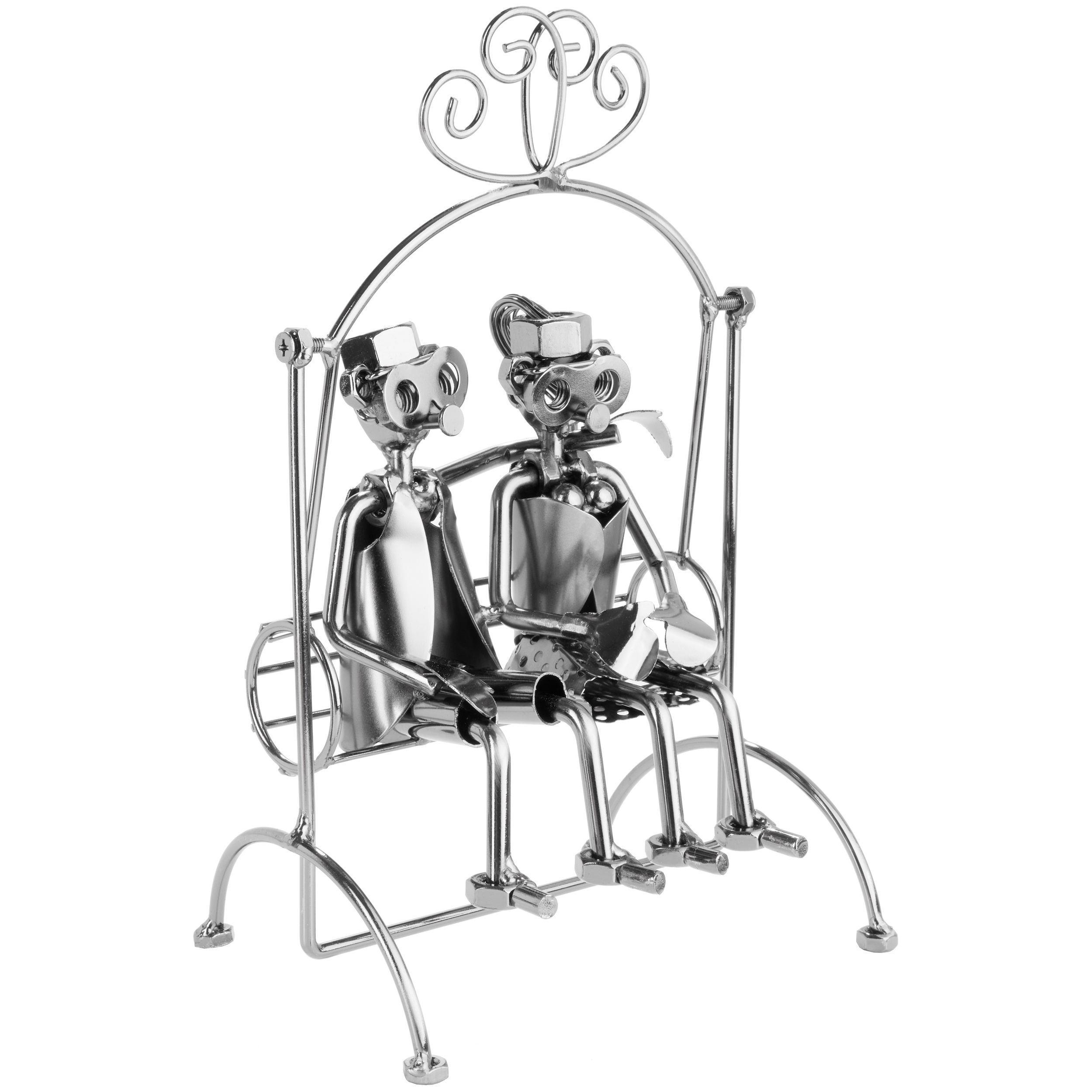 Image of Brubaker Screw A Swing - Iron Love Figure - Metal Couple Figurine Gift For Boyfriend And Girlfriend