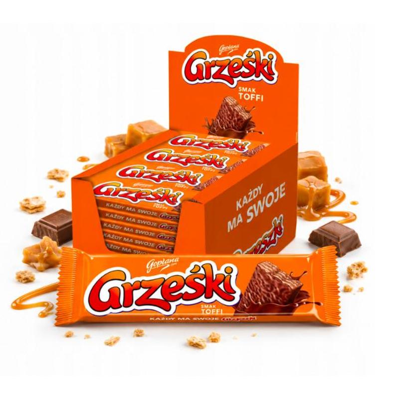 Image of Crunchy Waffle In Toffee Chocolate, 36 G X 36pcs