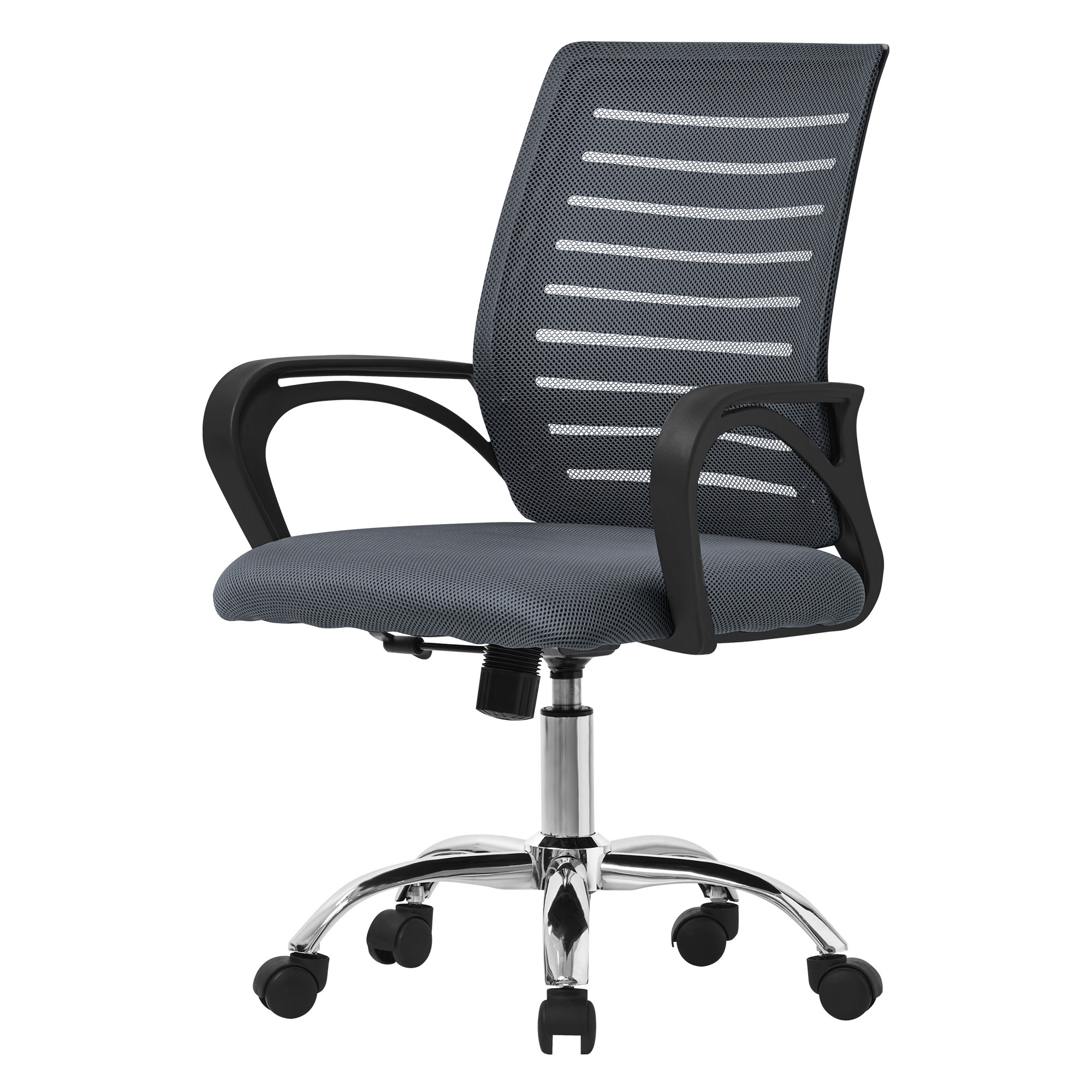 Image of Ml-design Ergonomic Office Chair, Height-adjustable Desk Chair With Armrests, Computer Chair With Breathable Mesh Upholstery, Rocking Function, Chair With Casters, Gaming Chair