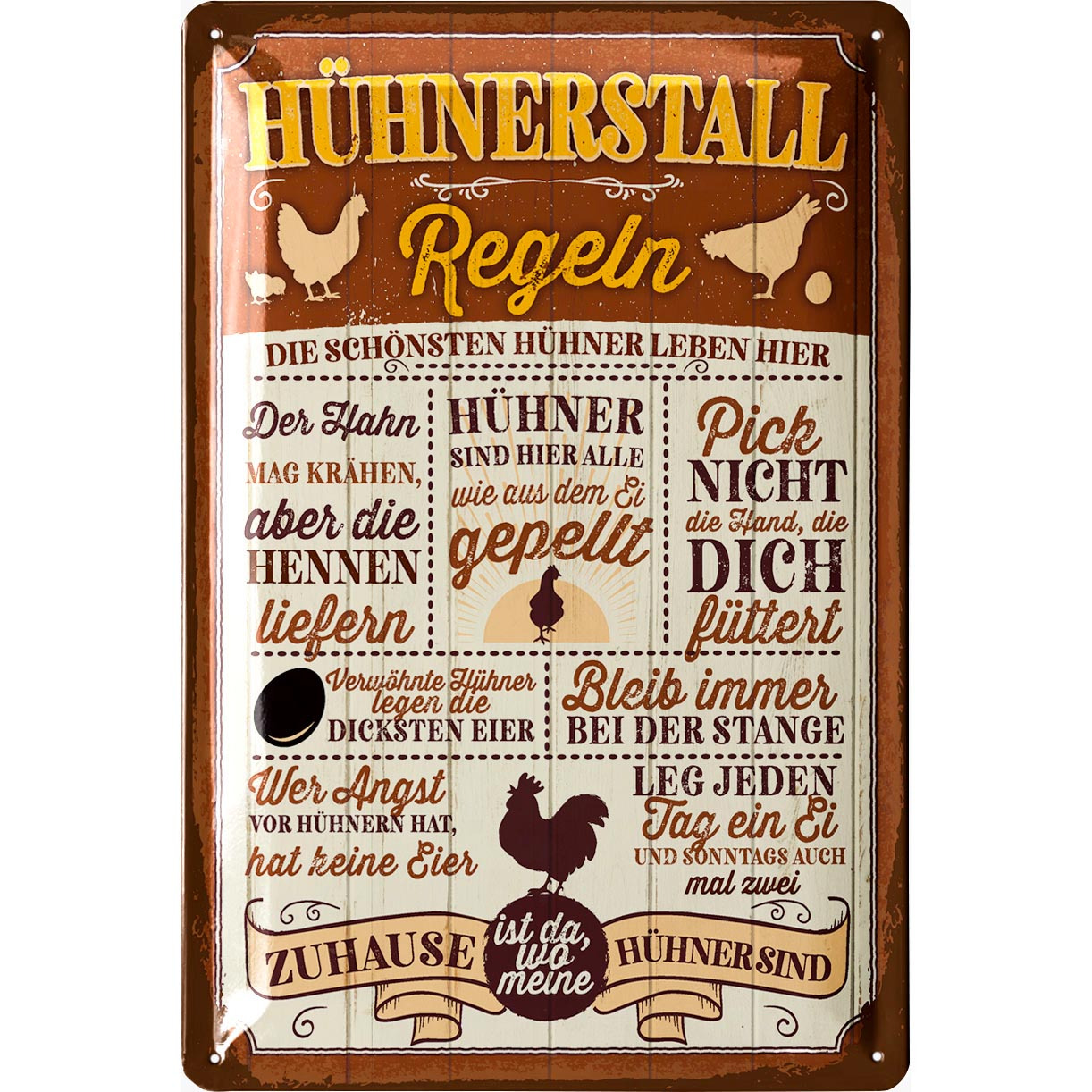 TEMU Retro Metal Sign Chicken Coop Rules, Farm Garden Decor, Chicken Sign, Gift For Chicken Lovers, Funny Chicken Gifts, Chicken Coop Accessories,