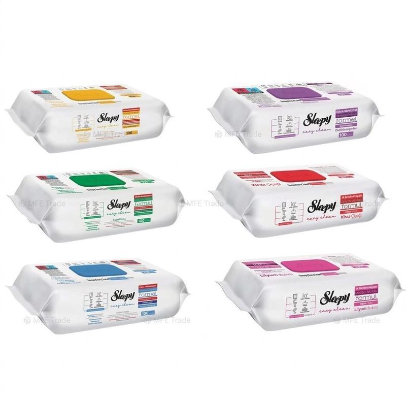 Wet Wipes Mix Set – 6 Colors & Scents