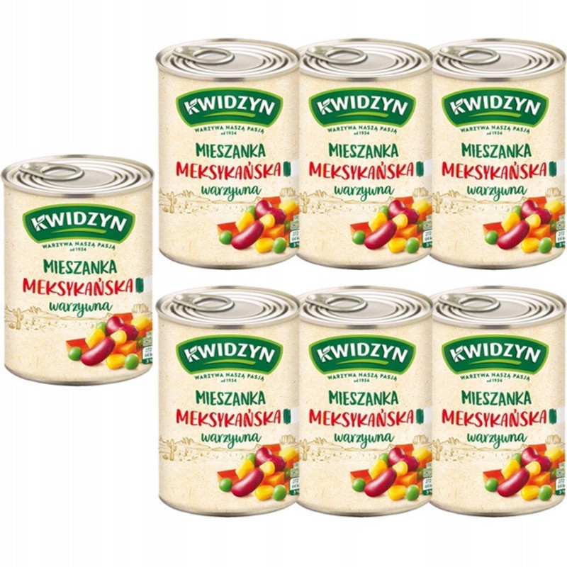 Kwidzyn Mexican Mix Can 400g X 6 Pieces