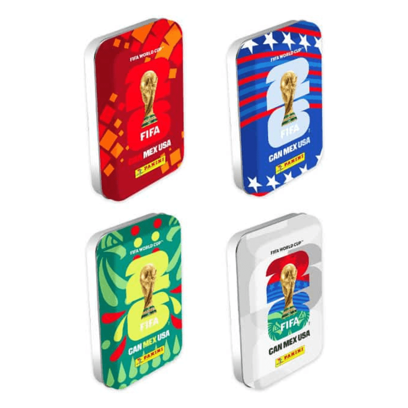 Fifa World Cup 2026 Sticker Pocket Tin – Metal Box With 8 Sticker Packs