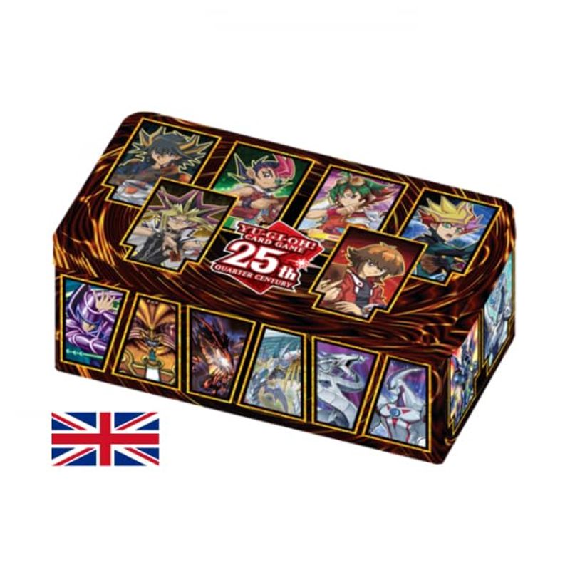 Image of Ygo - 25th Anniversary Tin: Dueling 2023 - English + Heartforcards Shipping Protection