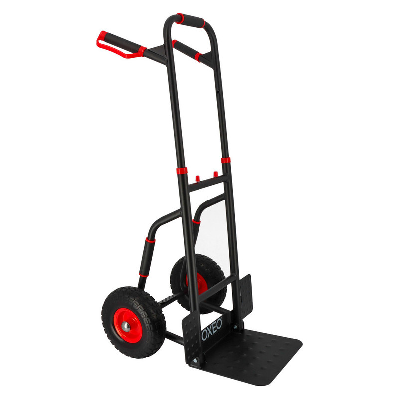 TEMU pliant roues increvables - 250kg - Acier renforcé - Poignées ergonomiques - Plateau rabattable - Manutention déménagement