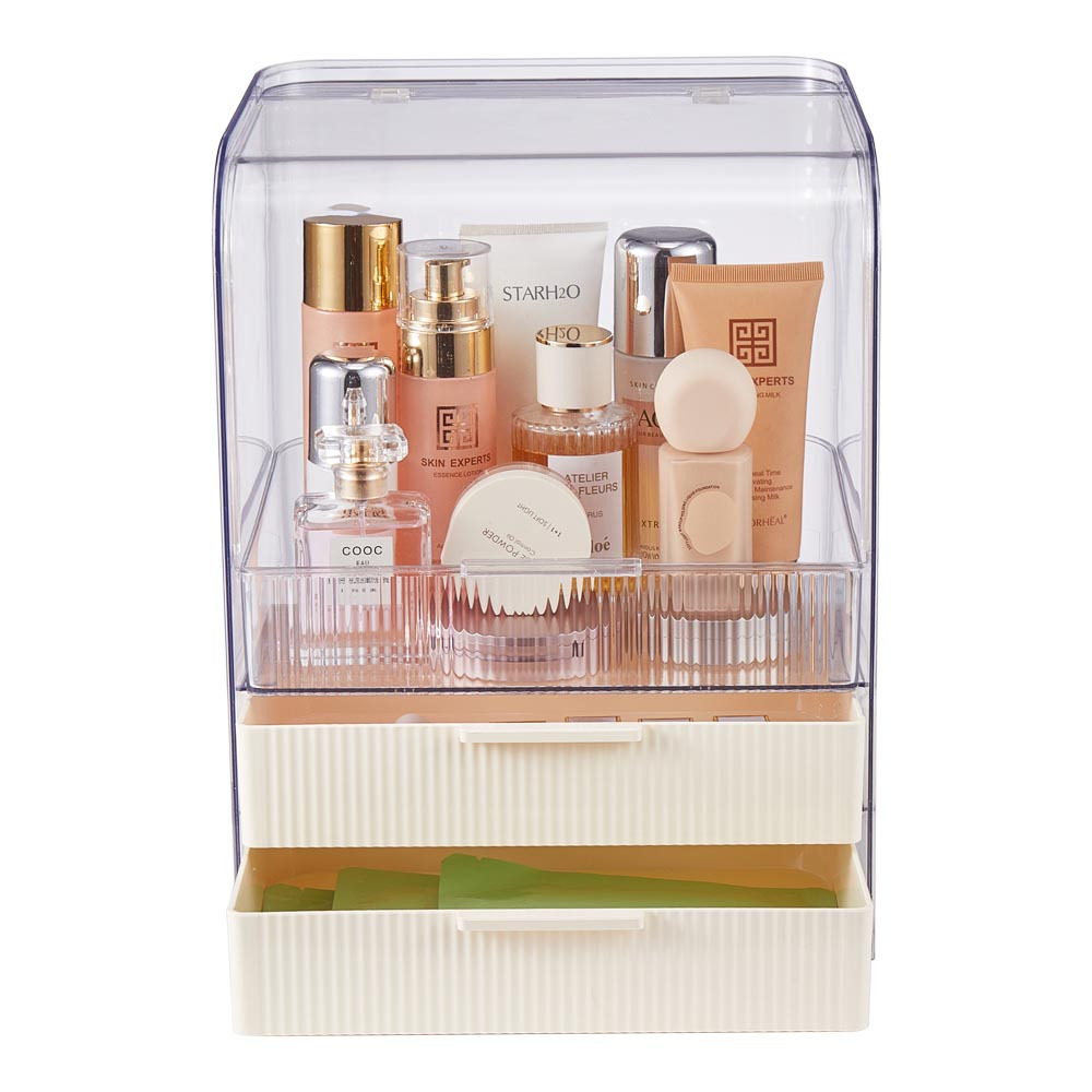Transparent Makeup Display Case with Drawers for Skincare
