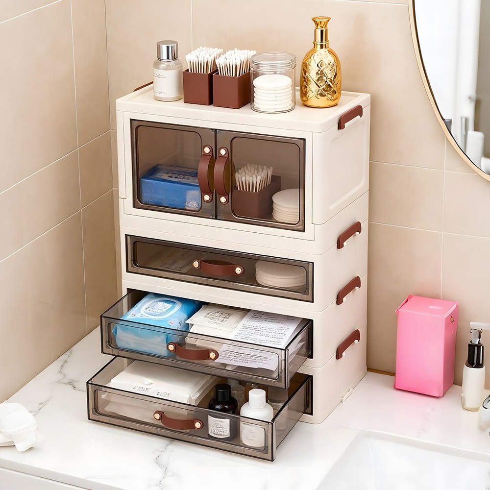 Multi-Drawer Clear Storage Organizer for Home & Office