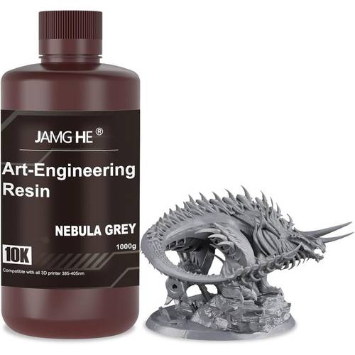 tough photopolymer resin for 3d printing 80 88d hardness 38 36mpa tensile strength for lcd dlp sla 405nm printers dark grey durable scratch resistant easy to machine