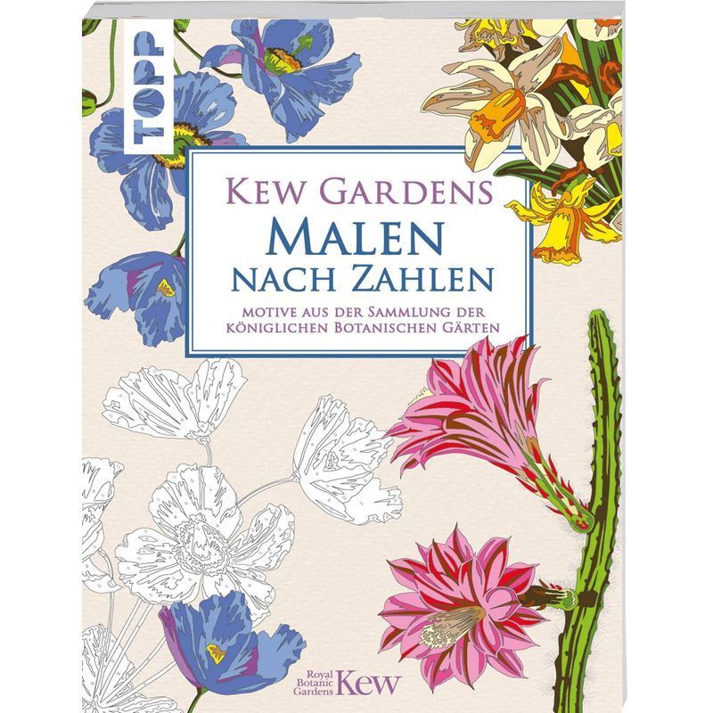 Image of Kew Gardens Paint By Numbers - Paperback - Designs From The Royal Botanic Gardens Collection - Kew Gardens - 96 Pages - German - 2022 - Frechverlag Gmbh - Ean 9783735880079