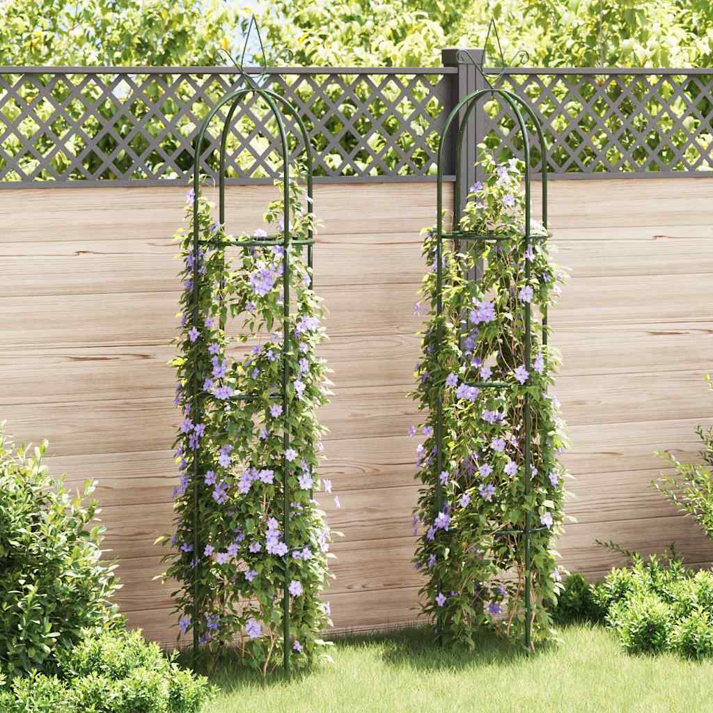 vidaXL 2x Rozenboog Toren Tuinboog Rozen Tuin Boog Klimrek Klimplanten