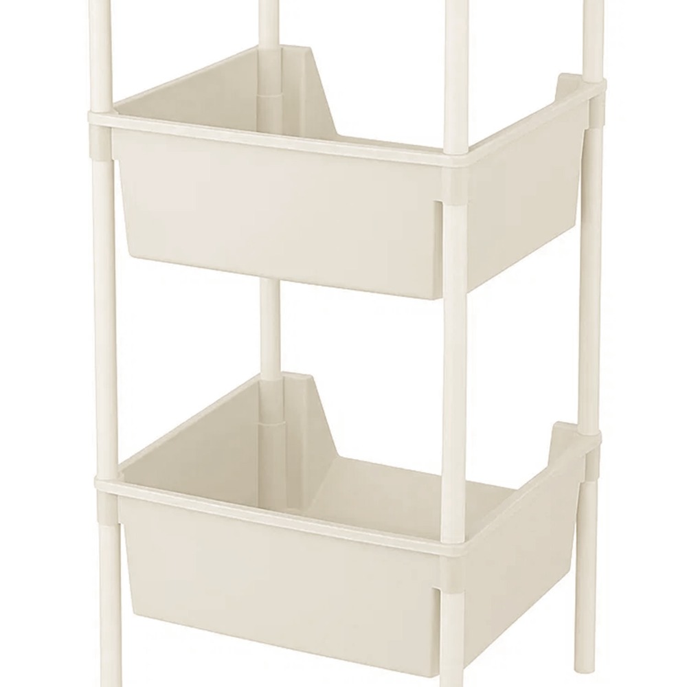 4-Tier Rolling Storage Trolley Cart for Kitchen and Bathroom Organisation