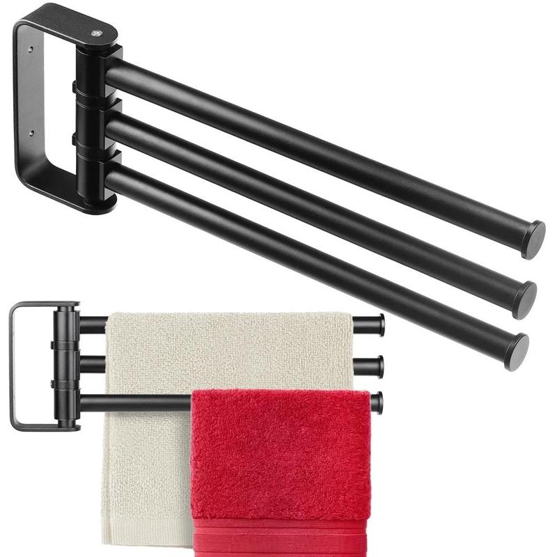 Bathroom Towel Rack With 3 Swivel