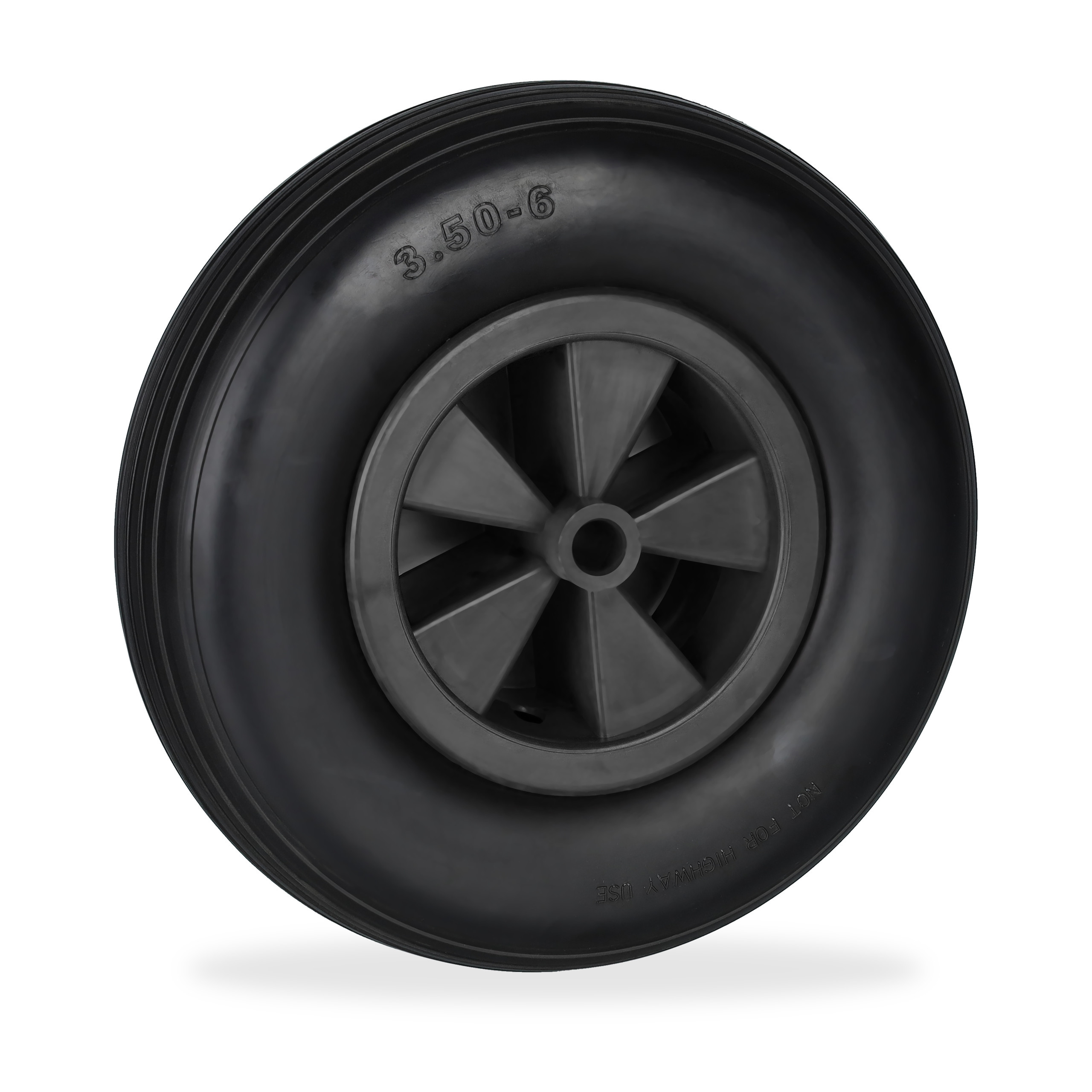 Handcart Wheel In Black - 3.50-6