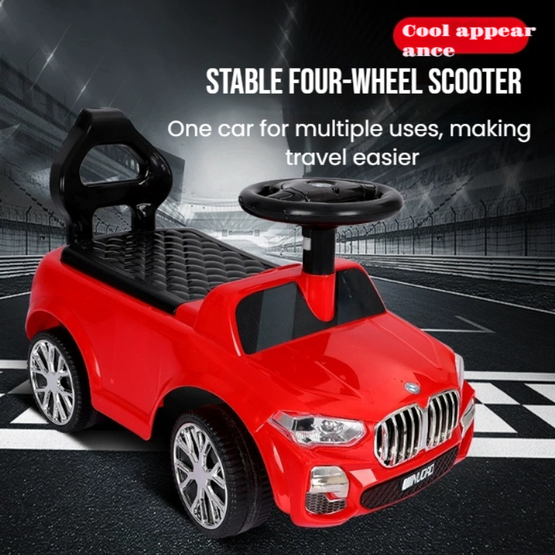 Pedalauto met opbergruimte onder de zitting, 66,2 x 28,7 x 38,4 cm, Rood