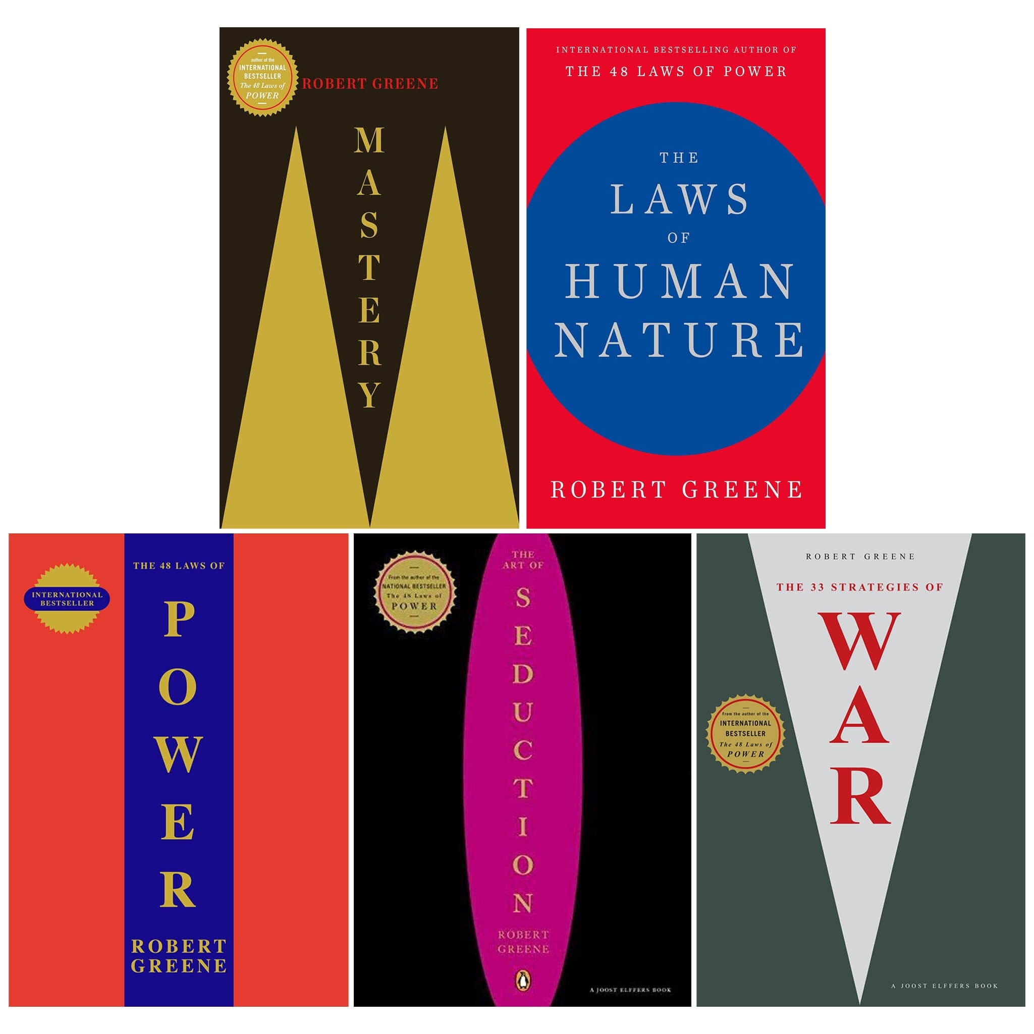 TEMU Robert Greene 5 Books Collection Set - Non Fiction - Paperback
