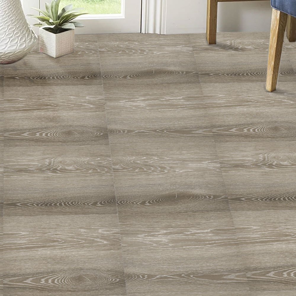 TEMU Self-adhesive Wood Floor Plank For Home Use, Peel And Stick Stone Plastic Vinyl Flooring, Waterproof & Wear-resistant Wood Pattern Floor