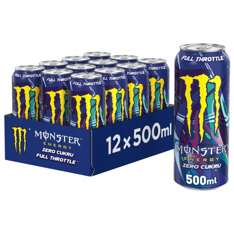 Monster Energy Full Throttle Sugar-free Energy Drink 500ml X 12pcs