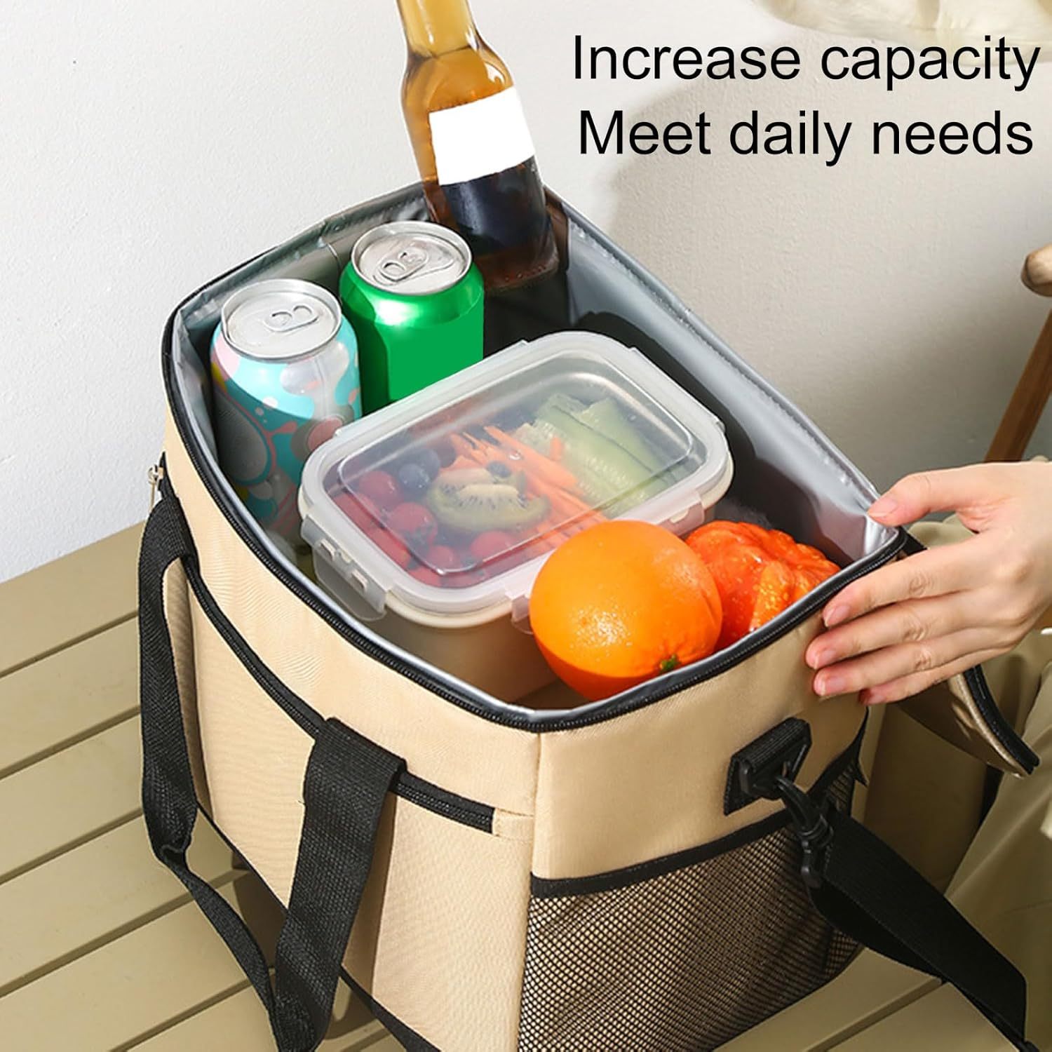 30L Large-Capacity Insulated Picnic Cooler Bag