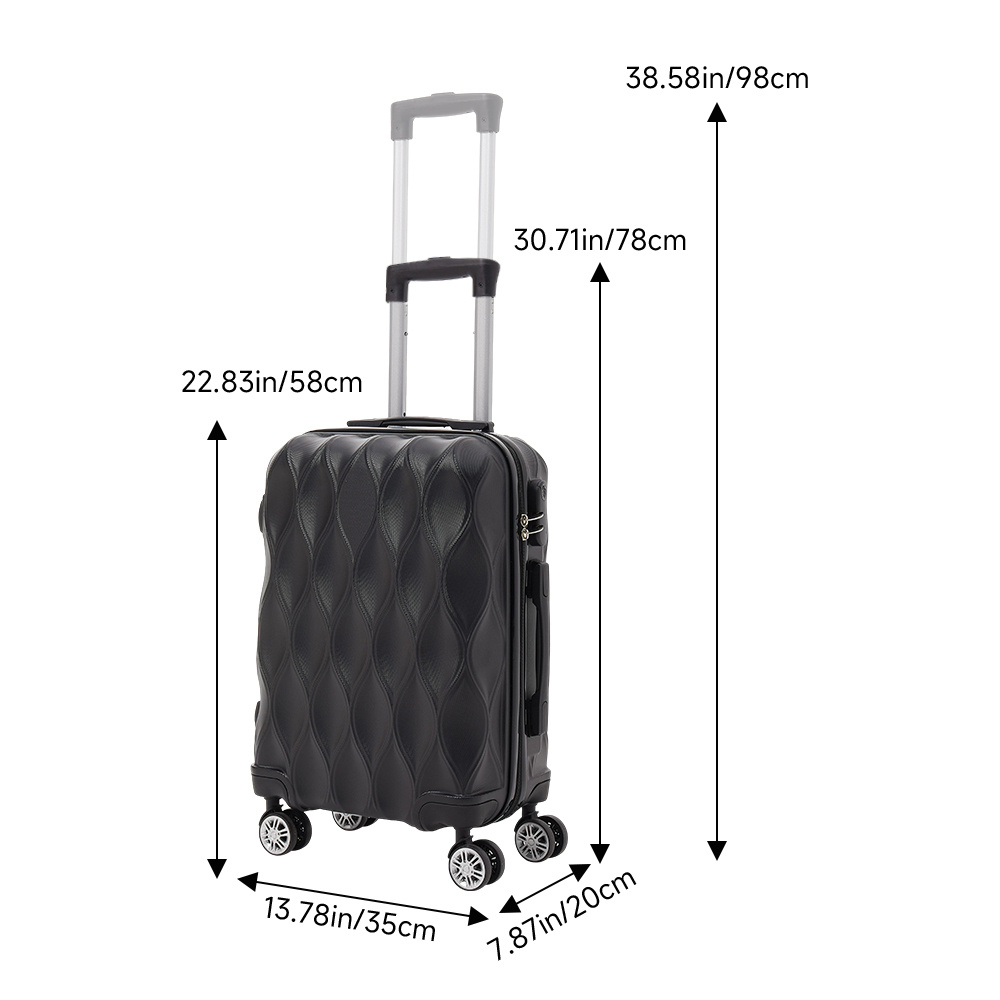 20 Inch Versatile Spinner Luggage with Hardcase Design