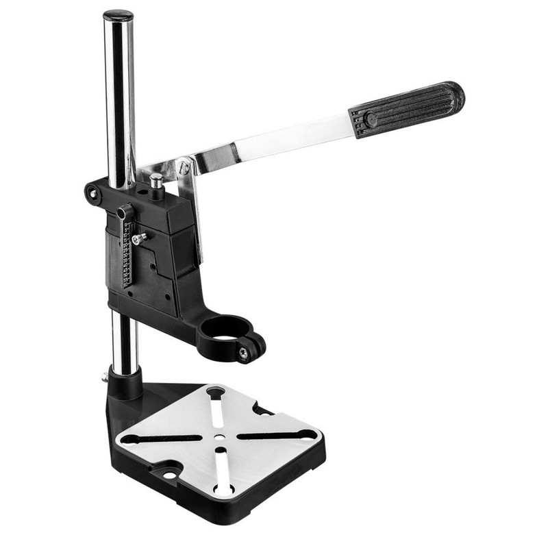 Precise Drill Press Vice Table 400mm For Handheld Column Drill - Drilling Accuracy In Wood, Metal, Plastic, Large Stroke 60mm, Clamping Ring 43mm