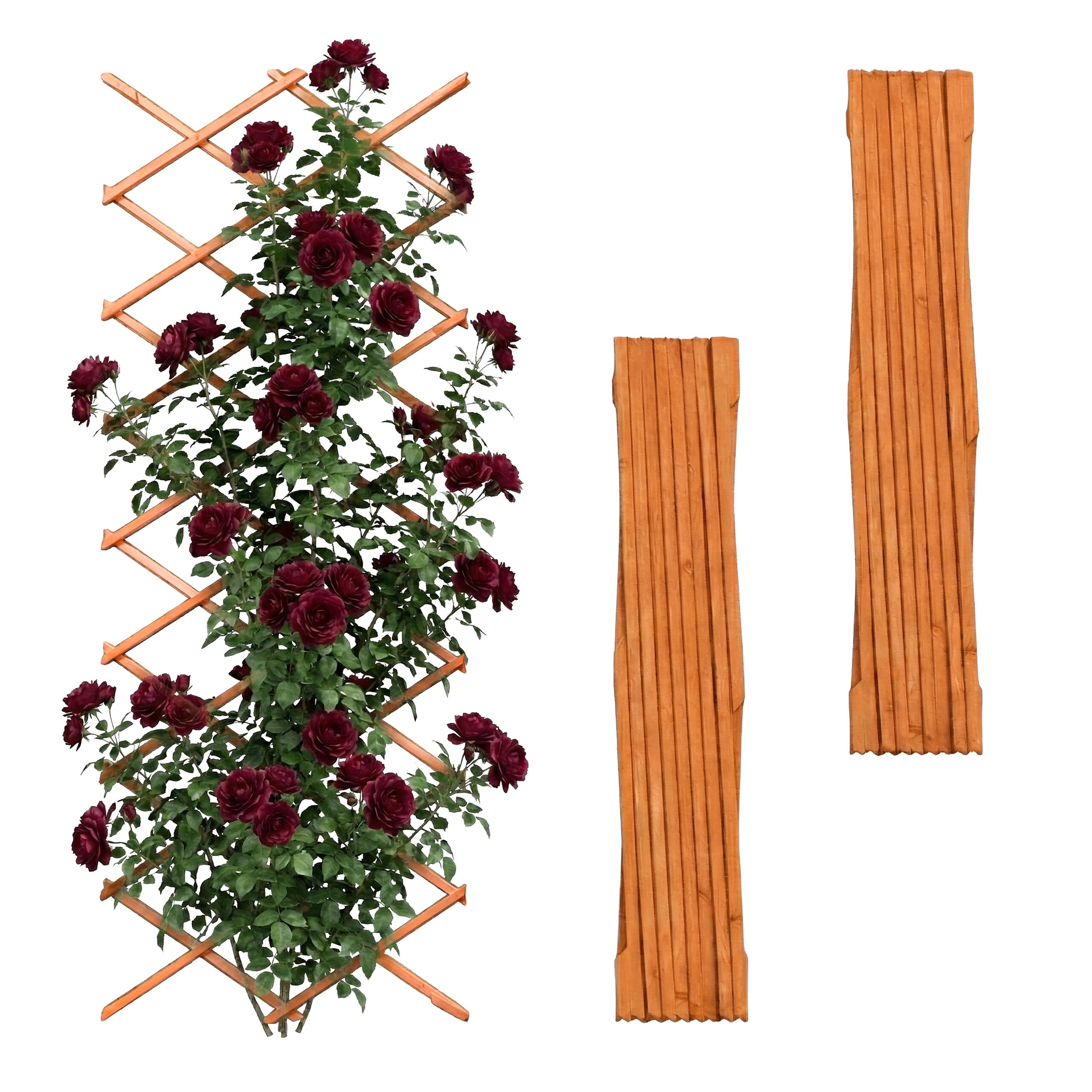 3 Orange Rankgitters - (w)90 X (h)310 Cm