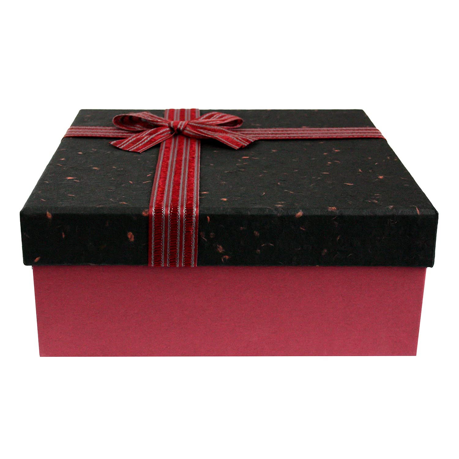 Elegant Rigid Gift Box with Satin Ribbon, Perfect for Gifting