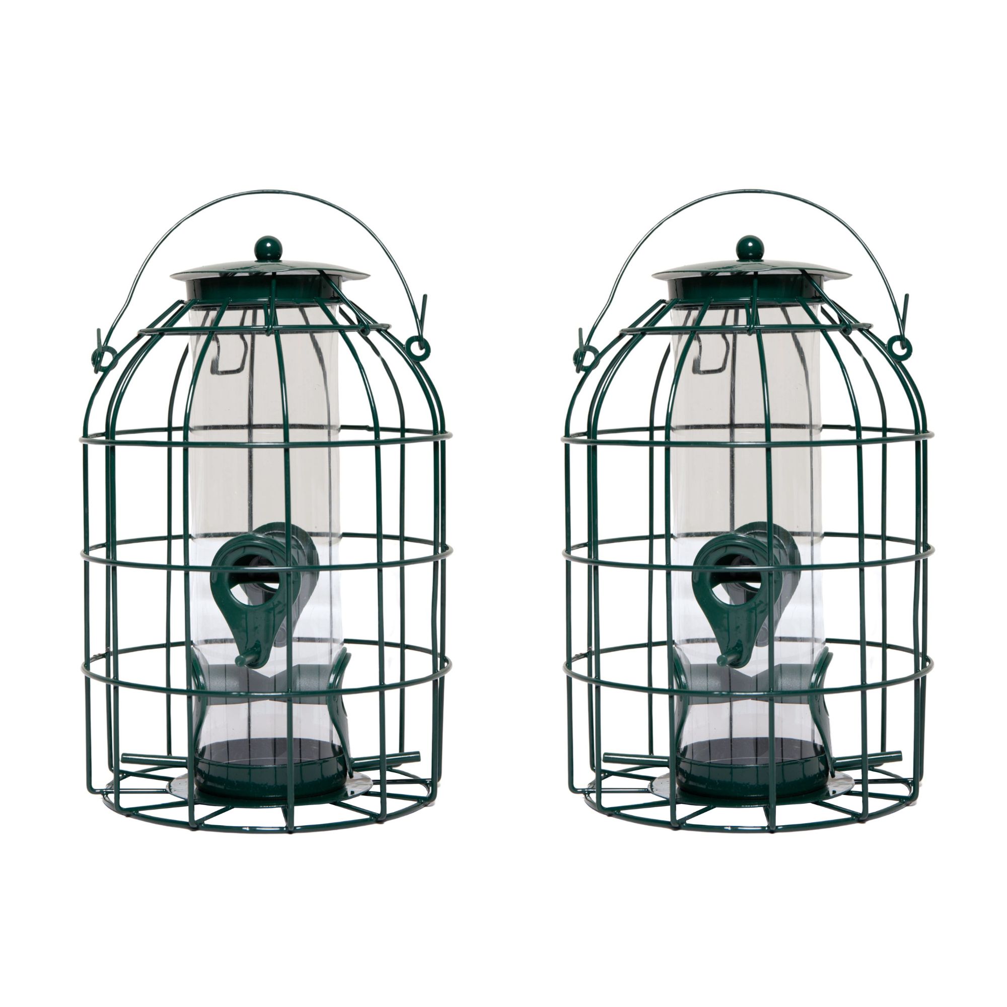 TEMU Pack Of 2 Wild Bird Seed Feeder Cage With Squirrel Guard